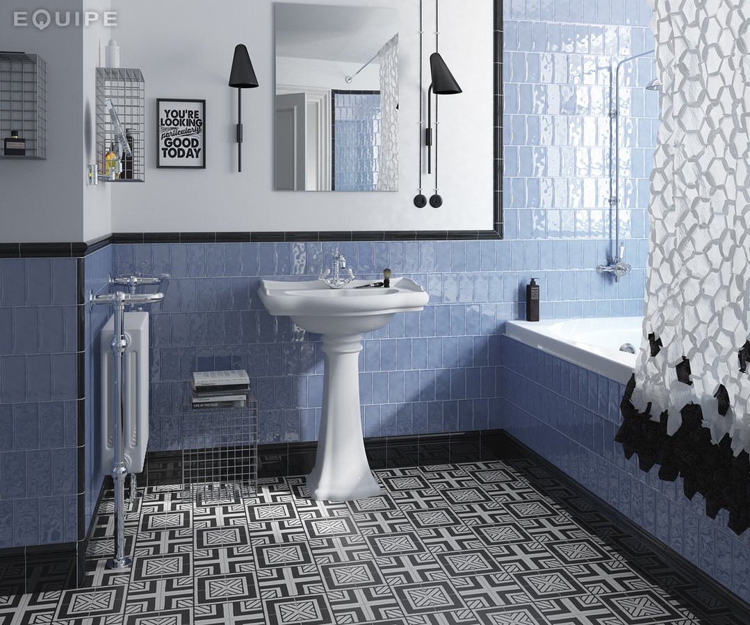 #Sapho #Masia #Obklady a dlažby #Koupelna #Metro #Minimalistický styl #Retro #modrá #Lesklý obklad #Střední formát #1000 - 1500 Kč/m2 #new 